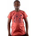 Kipepeo-Clothing Herren T-Shirt aus Bio-Baumwolle JIKONI Marsala Rot. Handmade in Kenya