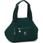 Dunkelgrüne Damenschultertaschen & Damenshoulderbags mit Reißverschluss aus Textil mini 