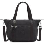 Schwarze Kipling Basic Damenschultertaschen & Damenshoulderbags mit Reißverschluss aus Textil mit Handyfach 