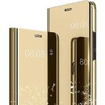 Goldene Samsung Galaxy J6+ Cases Art: Flip Cases mit Bildern mit Spiegel 