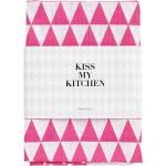 Pinke Kiss My Kitchen Geschirrtücher & Küchenhandtücher  mit Schweden-Motiv maschinenwaschbar 