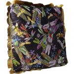 Goldene Blumenmuster KARE DESIGN Sofakissen & Dekokissen mit Insekten-Motiv aus Textil 45x45 