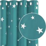 Schwarze Sterne Moderne Dekokissenbezüge aus Textil blickdicht 45x45 2-teilig 