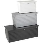 Schwarze BioHort Auflagenboxen & Gartenboxen aus Aluminium mit Deckel 