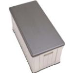 Schwarze Lifetime Outdoor Storage Auflagenboxen & Gartenboxen 401l - 500l aus Kunststoff mit Deckel 