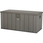 Braune Lifetime Outdoor Storage Auflagenboxen & Gartenboxen 501l - 750l aus Kunststoff mit Deckel 