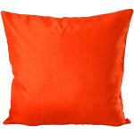 Orange Unifarbene Runde Dekokissenbezüge mit Reißverschluss aus Polyester 40x40 