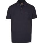 Marineblaue Unifarbene Casual Kitaro Shirts mit Tasche aus Baumwolle für Herren Größe 8 XL 