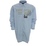 Kitaro Freizeithemd Hemd Shirt Herren Langarm Maritime Classics Extra Lang Tall, Farbe:Hellblau;Herrengrößen:2XT