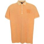 Orange Kurzärmelige Kitaro Kurzarm-Poloshirts für Herren Größe 6 XL 