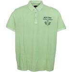 Kitaro Poloshirt Polo Shirt Herren Kurzarm Piqué Baumwolle Plusgröße Übergröße, Farbe:hellgrün, Herrengrößen:3XL