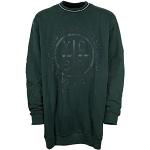 Dunkelgrüne Langärmelige Kitaro Rundhals-Ausschnitt Herrensweatshirts Größe 6 XL Große Größen 