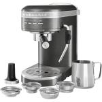 Graue KitchenAid Artisan Espressomaschinen aus Edelstahl 