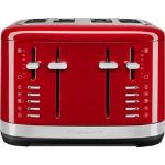 Rote KitchenAid Toaster mit 4 Scheiben 