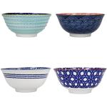 Reduzierte Blaue Kitchen Craft Schüssel Sets & Schalen Sets aus Keramik mikrowellengeeignet 4-teilig 