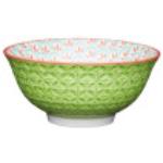 KitchenCraft Bowl Bright green Geometric 15,7 cm grün