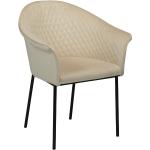 KITE Chair - Pearl velvet with black legs