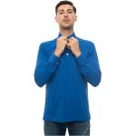 Kiton, Cornflower Blue Langarm Polo Shirt Blue, Herren, Größe: L