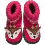 Reduzierte Pinke Kitz-pichler Hüttenschuhe & Hausstiefel mit Tiermotiv aus Textil für Kinder Größe 22 für den für den Winter 