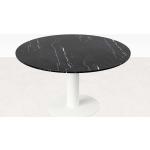 Schwarze Minimalistische Runde Runde Esstische 160 cm aus Stein 