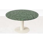 Reduzierte Grüne Minimalistische Runde Runde Esstische 110 cm aus Stein 