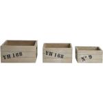 KJ Collection Aufbewahrungsbox Holz natur 8 x 12 x 16cm