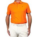 Orange Kurzärmelige Kjus Kurzarm-Poloshirts aus Polyamid enganliegend für Herren Übergrößen 