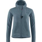Blaue Klättermusen Zip Hoodies & Sweatjacken mit Reißverschluss aus Fleece mit Kapuze für Damen Größe XS 