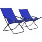 Reduzierte Blaue Strandstühle pulverbeschichtet aus Stoff Breite 50-100cm, Höhe 50-100cm, Tiefe 50-100cm 2-teilig 
