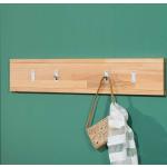 Braune Moderne Wooding Nature Garderobenleisten & Hakenleisten lackiert aus Massivholz Breite 50-100cm, Höhe 0-50cm, Tiefe 0-50cm 