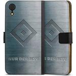 Schwarze DeinDesign Hamburger SV Vegane iPhone XR Cases Art: Geldbörsen Metallic aus Kunstleder mit Schutzfolie 