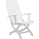 Weiße Kettler Gartenstühle & Balkonstühle lackiert aus Polyrattan Breite 50-100cm, Höhe 100-150cm, Tiefe 50-100cm 