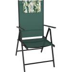 Grüne Gartenstühle & Balkonstühle aus Textil mit verstellbarer Rückenlehne Breite 100-150cm, Höhe 50-100cm, Tiefe 50-100cm 