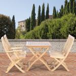 Beige Siena Garden Gartenstühle & Balkonstühle aus Massivholz Breite 0-50cm, Höhe 50-100cm, Tiefe 50-100cm 