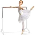 KLARFIT Bar Lerina Ballettstange, freistehend, 110 x 113 cm 38mm Ø weiß