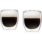 Klarstein Teegläser 250 ml mit Kaffee-Motiv aus Glas doppelwandig 