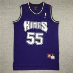 Klassisch Jason Williams #55 Sacramento Kings Basketball Trikot Lila
