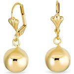 Nickelfreie Goldene Elegante Bling Jewelry Ohrhänger Vergoldete aus Gold für Damen 