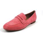 Rote Business Gabor Runde Business Slipper in Normalweite aus Leder Leicht für Damen Größe 38 mit Absatzhöhe bis 3cm 
