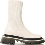 Reduzierte Weiße CafèNoiR Ankle Boots & Klassische Stiefeletten für Damen Größe 40 