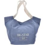 Blaue Big Star Umhängetaschen mit Reißverschluss aus Kunstfaser für Damen 