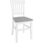 Weiße Moderne Erst-Holz Holzstühle lackiert aus Massivholz gepolstert Breite 50-100cm, Höhe 0-50cm, Tiefe 0-50cm 2-teilig 