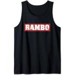 Schwarze Rambo Tank-Tops für Herren Größe S für den für den Sommer 