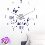 Klebeheld® Wandtattoo Uhr Home Sweet Home mit Schm