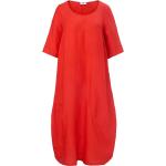 Orange 3/4-ärmelige Anna Aura Sommerkleider mit Knopf maschinenwaschbar für Damen Größe XXL 