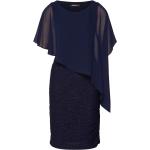 Reduzierte Marineblaue Swing Mini Kurze Abendkleider mit Volants aus Tüll für Damen Größe S Große Größen 