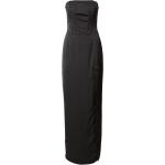 Reduzierte Schwarze Ärmellose Misspap Maxi Abendkleider rückenfrei mit Reißverschluss aus Satin für Damen Größe M Große Größen 