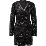Reduzierte Schwarze Dorothy Perkins Mini V-Ausschnitt Kurze Abendkleider mit Pailletten aus Polyester für Damen Größe S Große Größen 