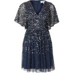 Reduzierte Marineblaue Unifarbene coast Mini V-Ausschnitt Kurze Abendkleider mit Reißverschluss für Damen Größe S Große Größen 