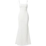 Reduzierte Weiße Ärmellose Nasty Gal Maxi Abendkleider rückenfrei mit Reißverschluss für Damen Größe M Große Größen 